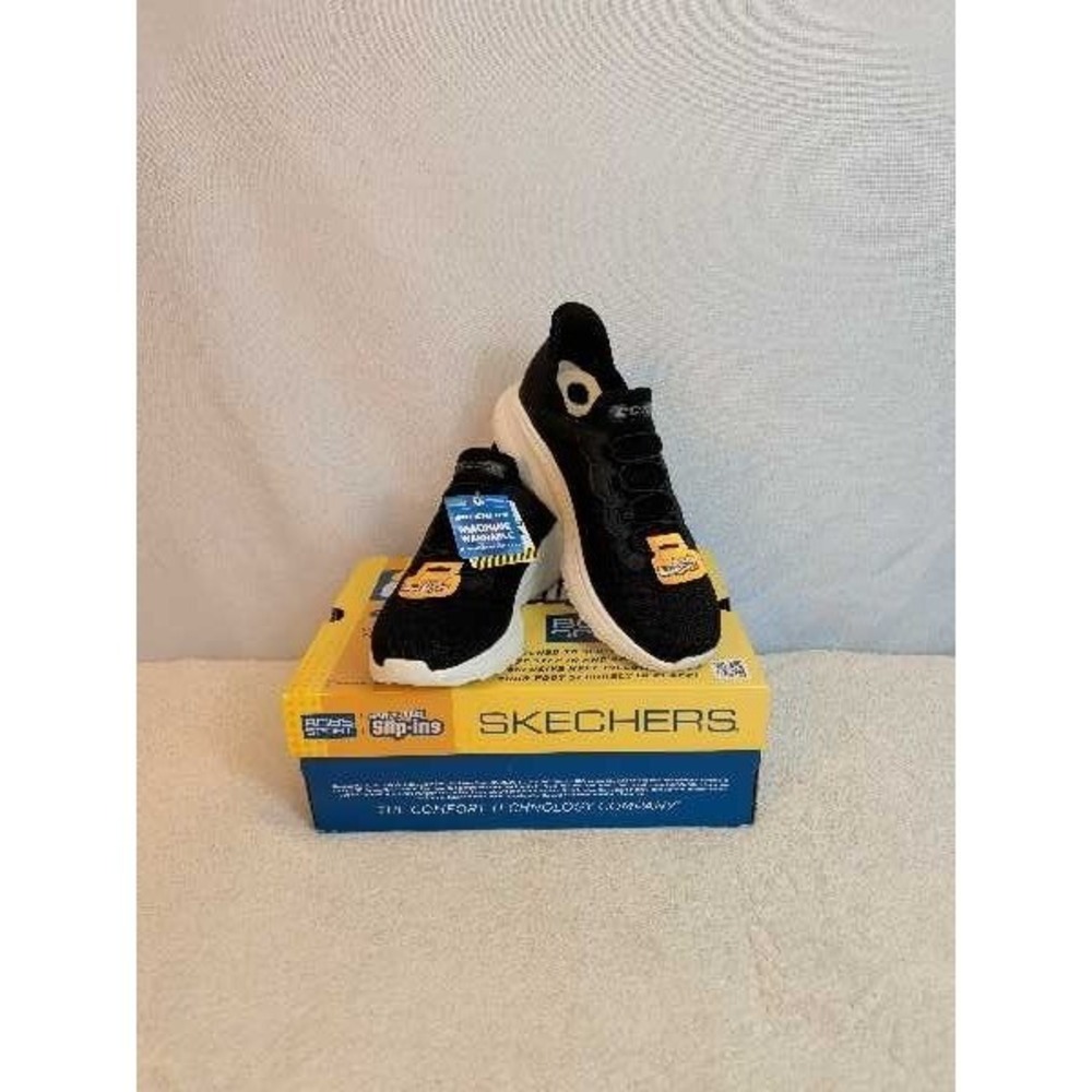 Skechers Bobs Sport BLK Slip-ins Vegan Shoes Men's 7‎